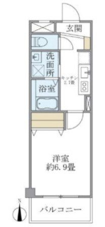 フジ・プライムコートの物件間取画像